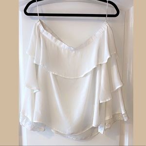 Jodifl Off the Shoulder White Blouse